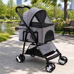 Reliable Pet Stroller for Safe Travels