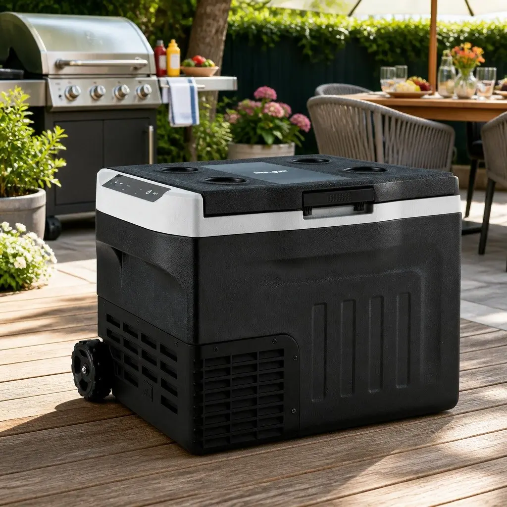 Portable Fridge Freezer 30L Camping Cooler 12V 24V 240V Black