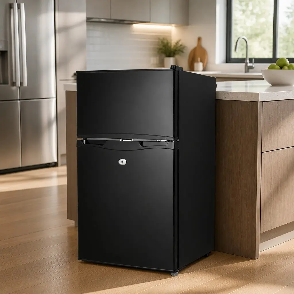 90L Portable Fridge Freezer Camping Caravan Car Boat Black