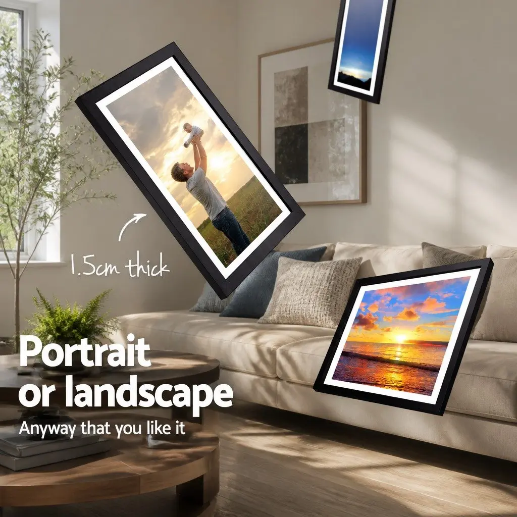 Photo Frame Set 30 Piece Wall Art Display Multiple Sizes Black 3.5x5 4x6 5x7 8x10