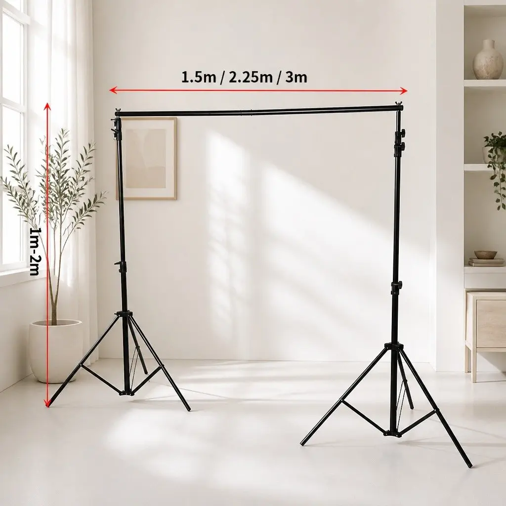 Adjustable Backdrop Stand Kit with Accessories