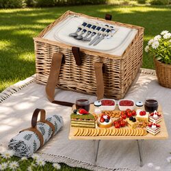 Willow Woven Picnic Basket for Two: A Practical Choice