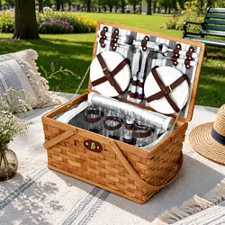 4-Person Picnic Basket: Essential for Family Outings