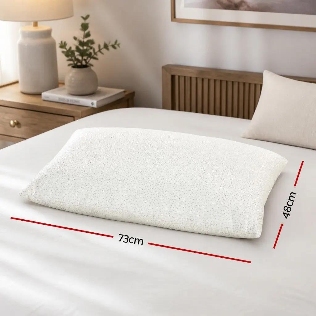 Bamboo Pillow Set 4 Pack Medium Firm Firm White