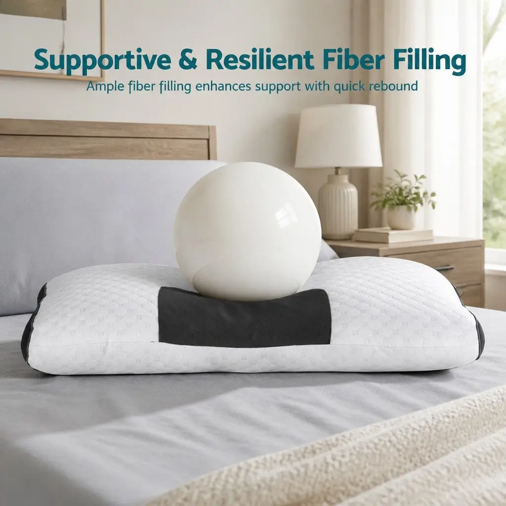 Ergonomic Contour Pillow for Restful Sleep