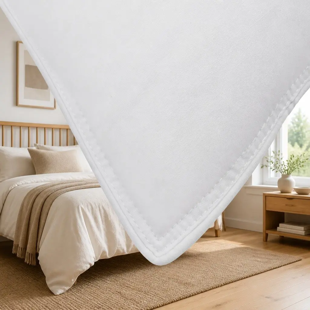Duck Feather Down Pillow Set Bedroom Sleep Comfort 73 x 48cm White 2 Piece