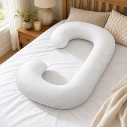 Comforting C-Shaped Pregnancy Pillow for Daily Use