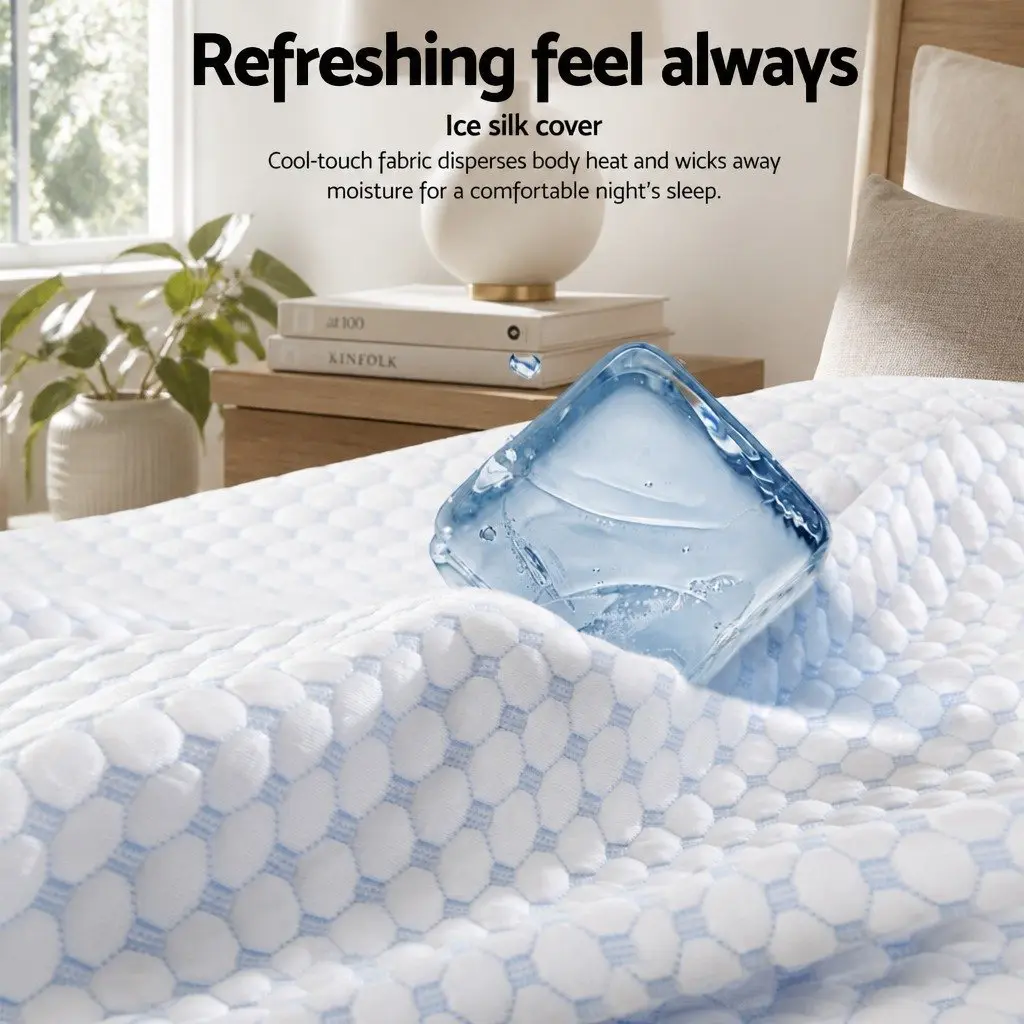 Memory Foam Contour Pillow Head Neck Support 60cm x 40cm White