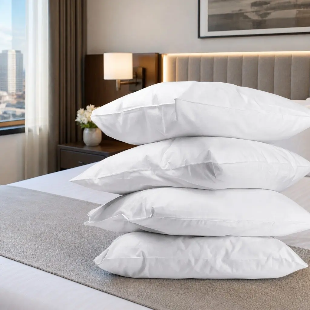Bed Pillow Set 4 Pack Standard 48x73cm Firm Medium Pillows