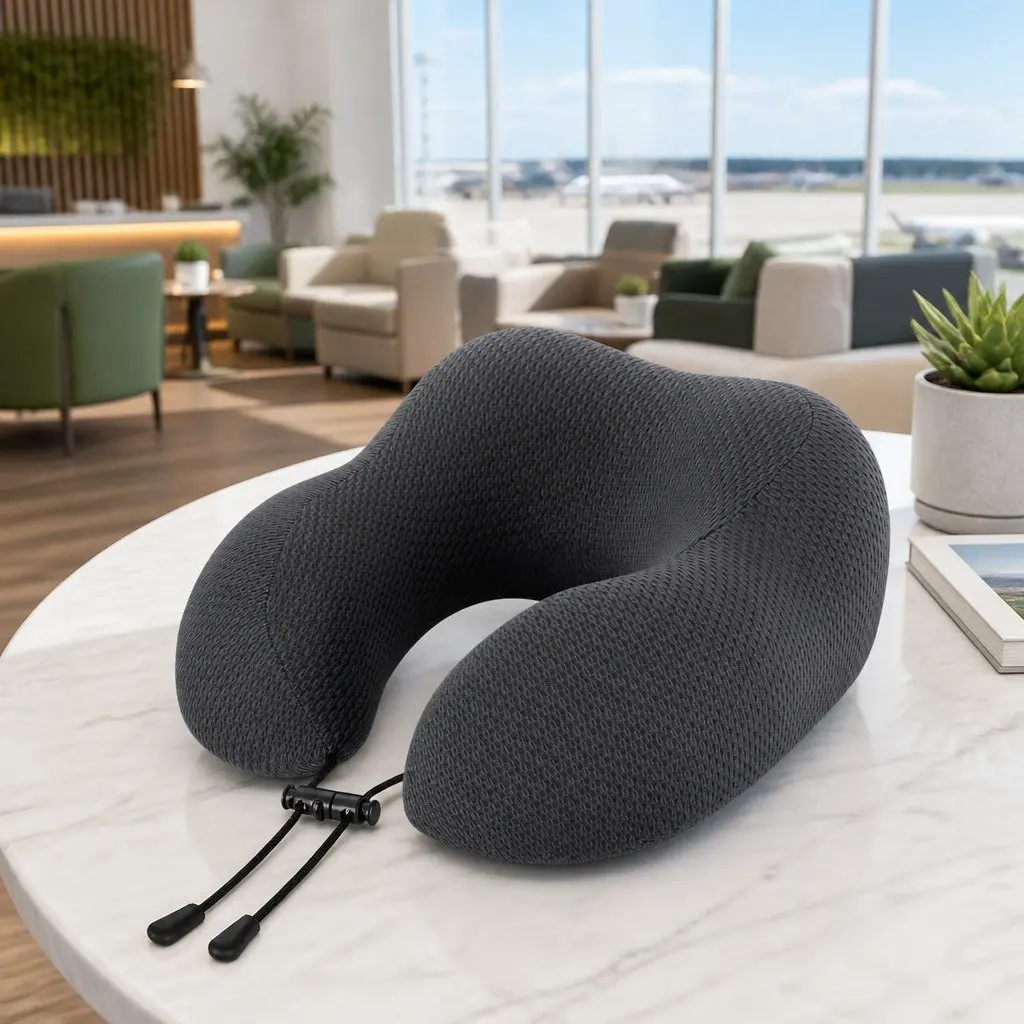 Travel Neck Pillow U-Shape Memory Foam Support Airplane Car Cushion Portable