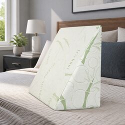 Wedge Pillow Bed Cushion Back Support Cool Gel Memory Foam Bamboo Cover
