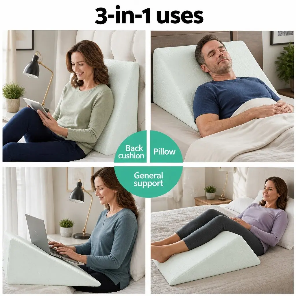 Wedge Pillow with Cool Gel Comfort