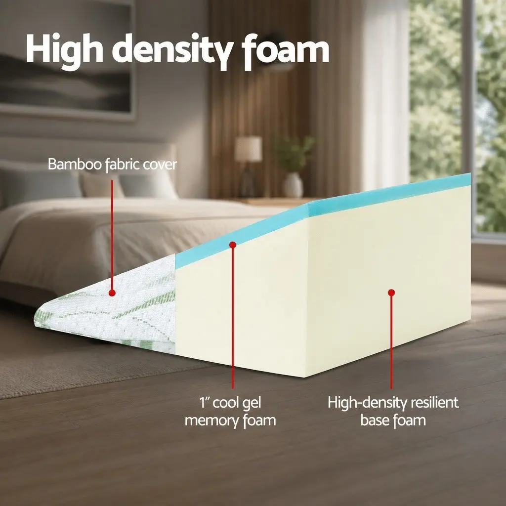 Wedge Pillow with Cool Gel Comfort