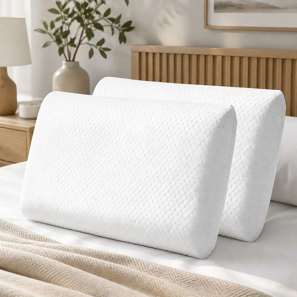 Memory Foam Orthopaedic Pillow Neck Support Cervical Pillow Side Back Sleeper 2