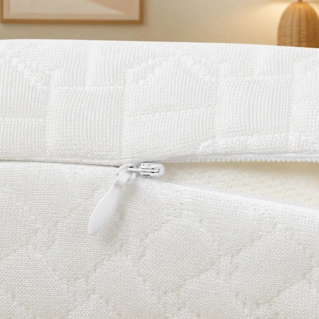 Memory Foam Pillow Neck Pain Relief Adjustable Loft Ergonomic Contour Side Sleeper White