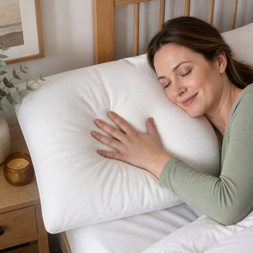 Memory Foam Pillow Neck Pain Relief Adjustable Loft Ergonomic Contour Side Sleeper White