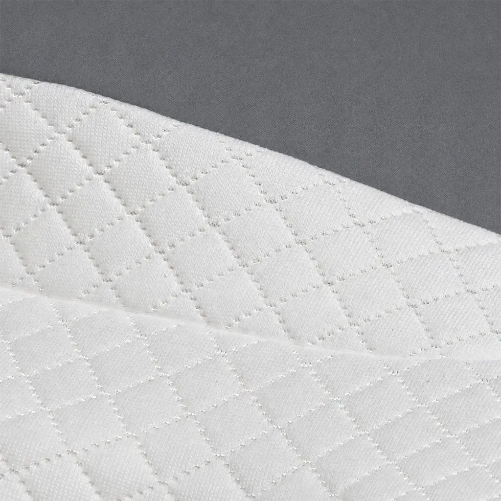 Memory Foam Cervical Neck Pillow Ergonomic Support 60cm x 40cm White Grey