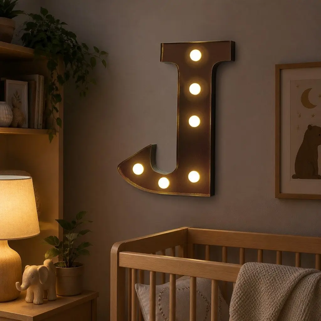 Metal LED Letter Lights Marquee Free Standing Alphabet for Home Decor Party Wedding