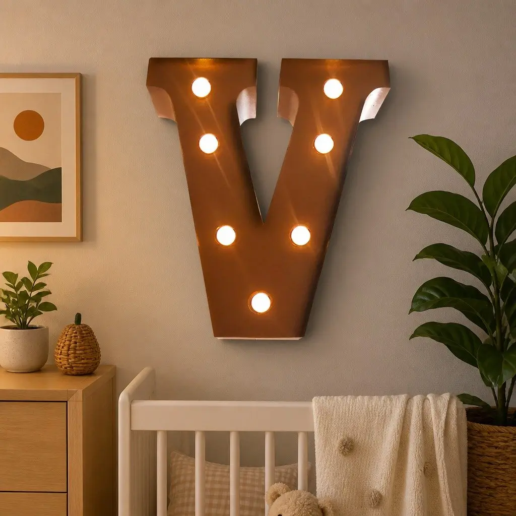 LED Metal Letter Lights Free Standing Marquee Alphabet for Party Wedding Home Decor