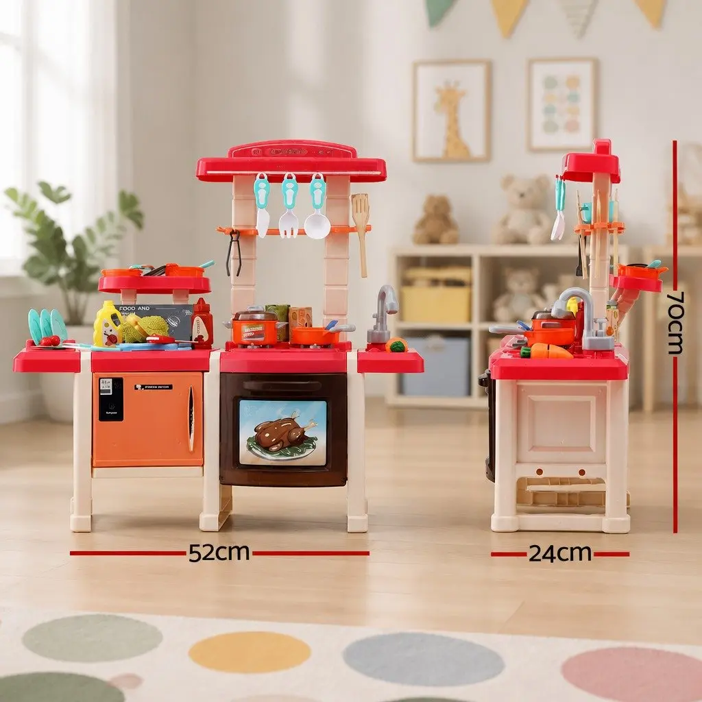 Pretend Play Kitchen Set Cooking Toys 52cm Multicolour