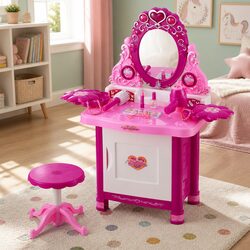 Stylish Kids Makeup Dressing Table with Accessories Included
