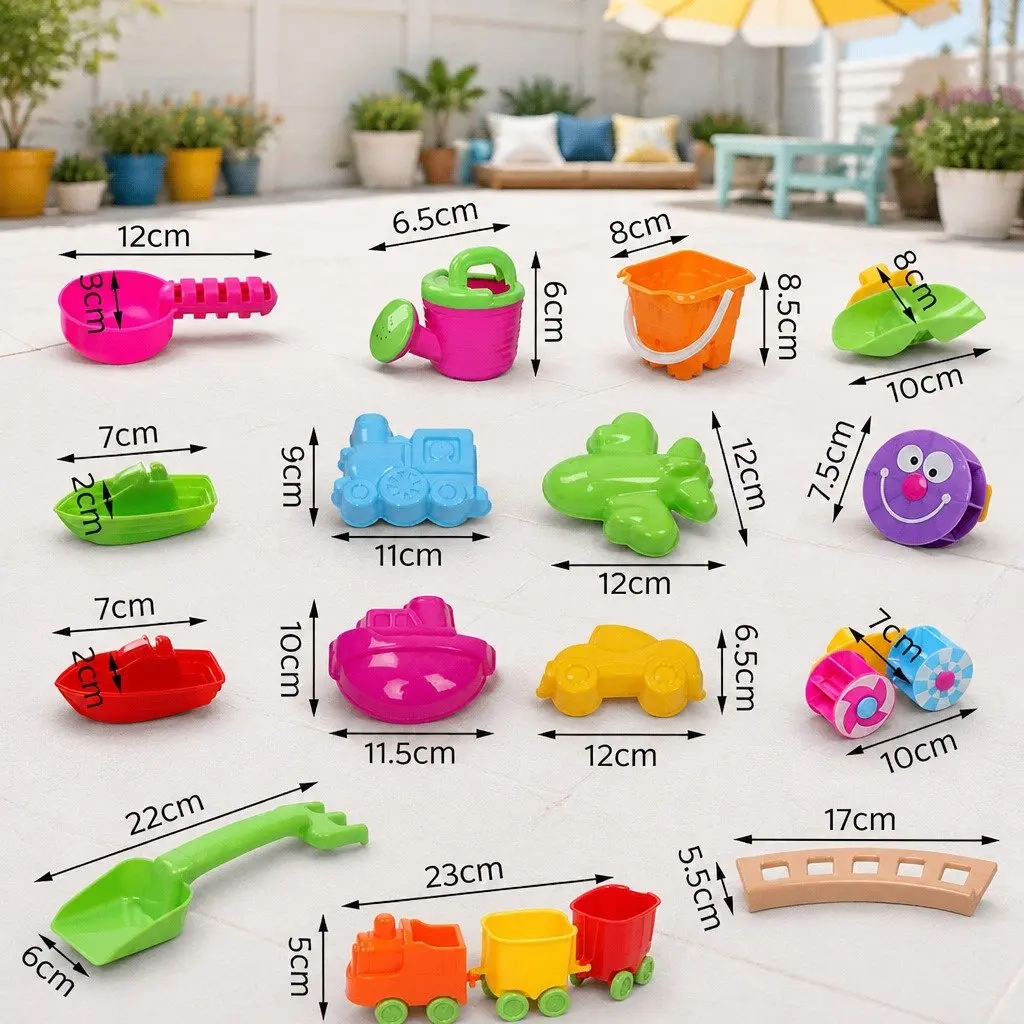 Sand and Water Table Play Set Outdoor Toy 54 x 63 cm Multi-coloured