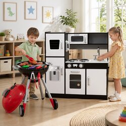 Value-Focused Kids Kitchen and BBQ Grill Combo Toy