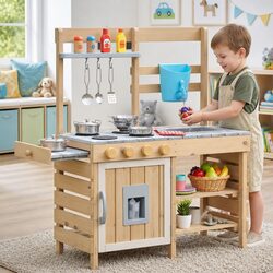 Reliable Kids Wooden Kitchen Playset for Endless Fun