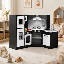 Kids Wooden Play Kitchen Set: Practical and Fun