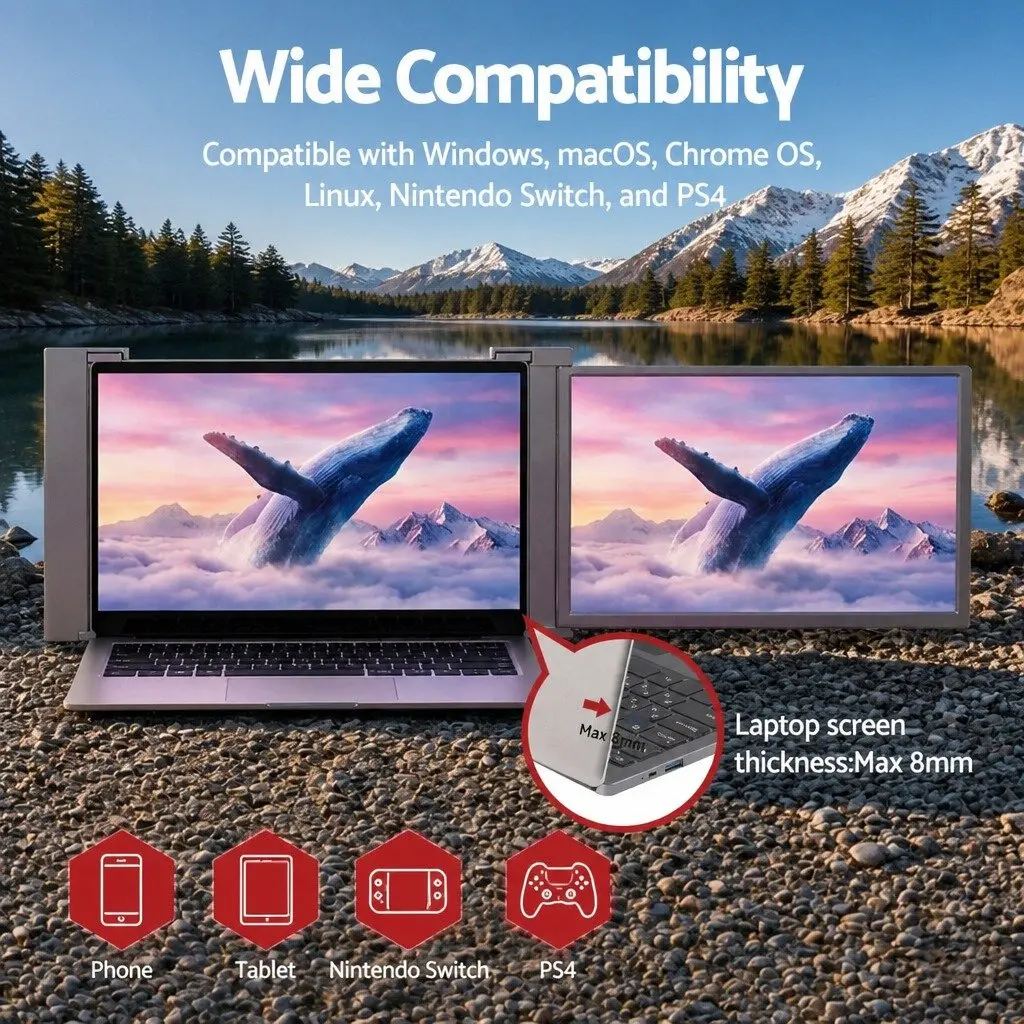 14-Inch Portable Laptop Monitor Extender