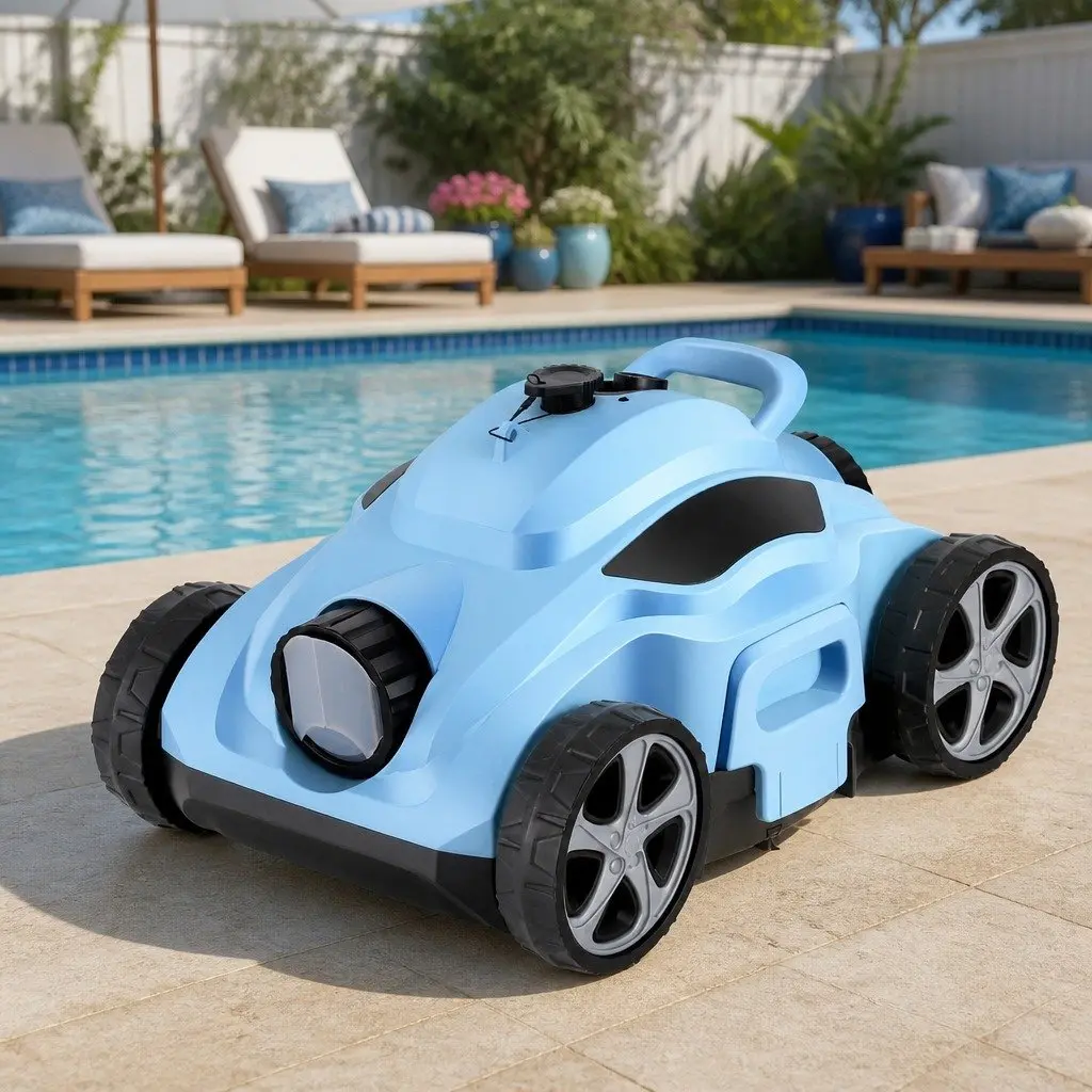 Robotic Pool Cleaner with Self-Parking Feature
