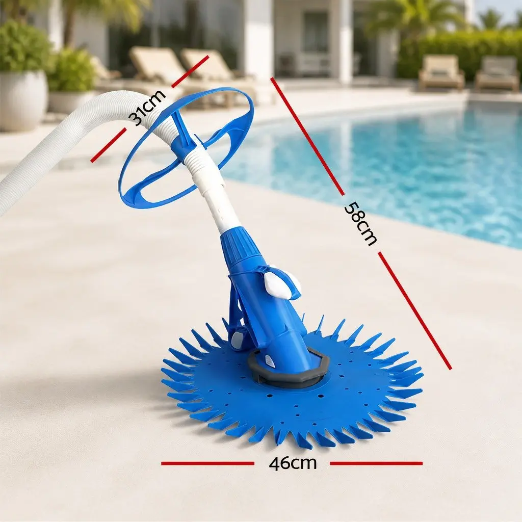 Automatic Swimming Pool Cleaner Vacuum Floor Wall Climb 10M Hose Blue