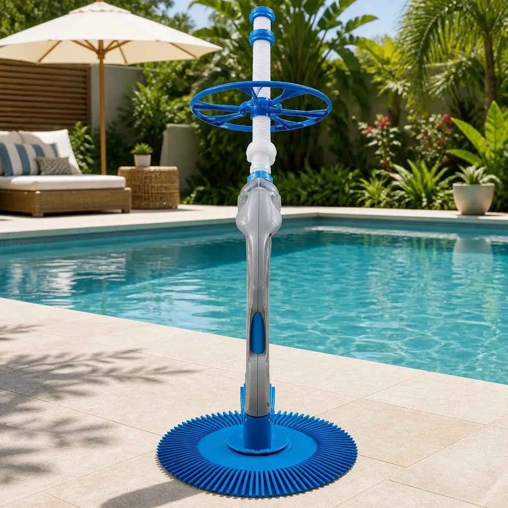Automatic Pool Cleaner Vacuum Suction System 10M Hose Above Ground In-Ground Blue