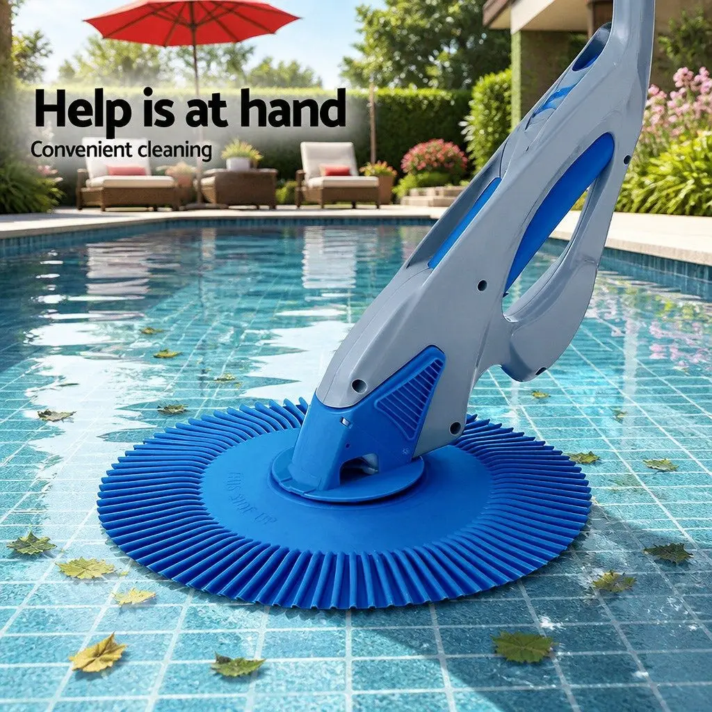 Automatic Pool Cleaner Vacuum Suction System 10M Hose Above Ground In-Ground Blue