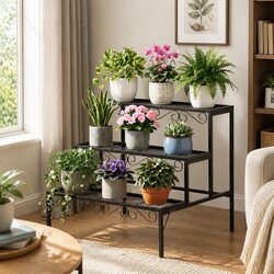Reliable 3 Tier Metal Plant Stand for Your Greenery
