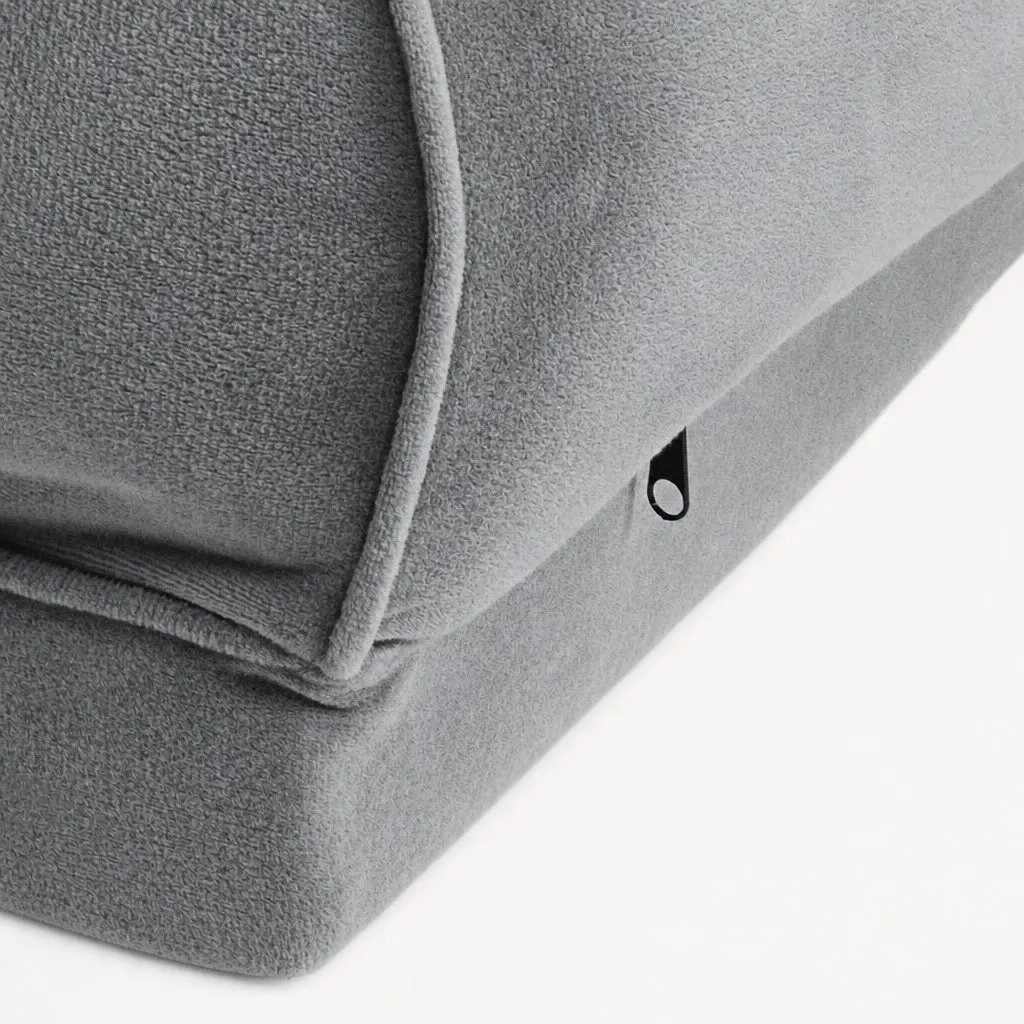 Orthopaedic Pet Bed Sofa Medium Memory Foam Washable Grey