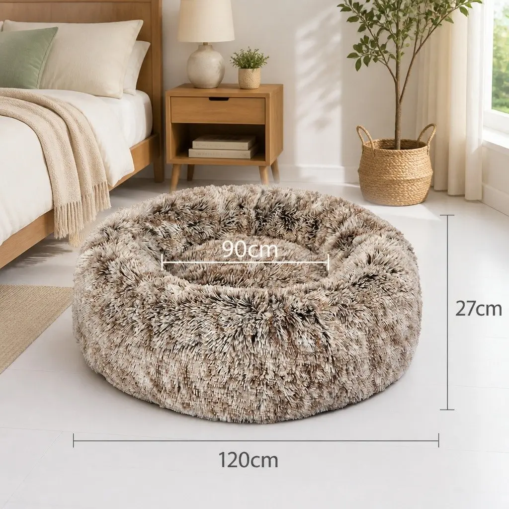 Pet Bed Replaceable Cover XXL Brown Machine Washable