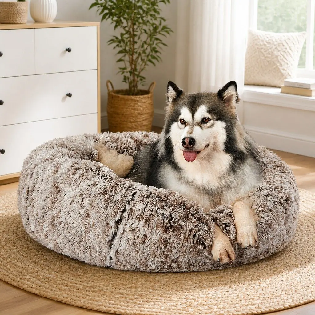 Pet Bed Replaceable Cover XXL Brown Machine Washable