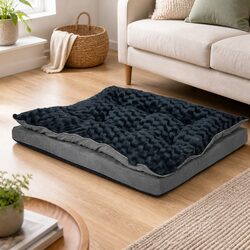Comforting and Value-Focused Dog Bed in Grey