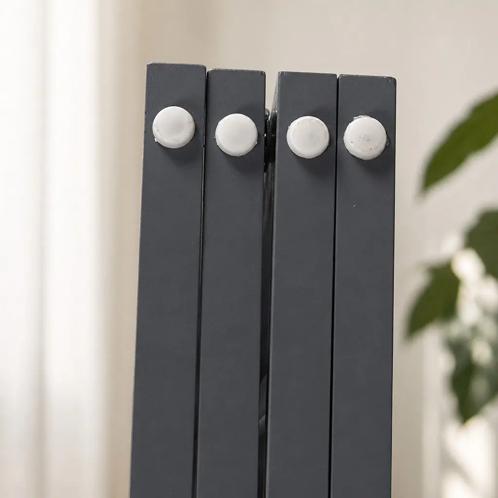 Wooden Pet Gate Foldable Indoor Barrier 185cm x 60.5cm White Grey Black