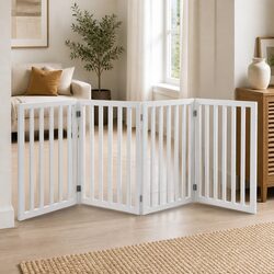 Dependable Pet Gate with Stylish White Finish