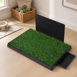 Indoor Dog Pet Grass Potty Training Toilet Large Artificial Turf Mat Tray