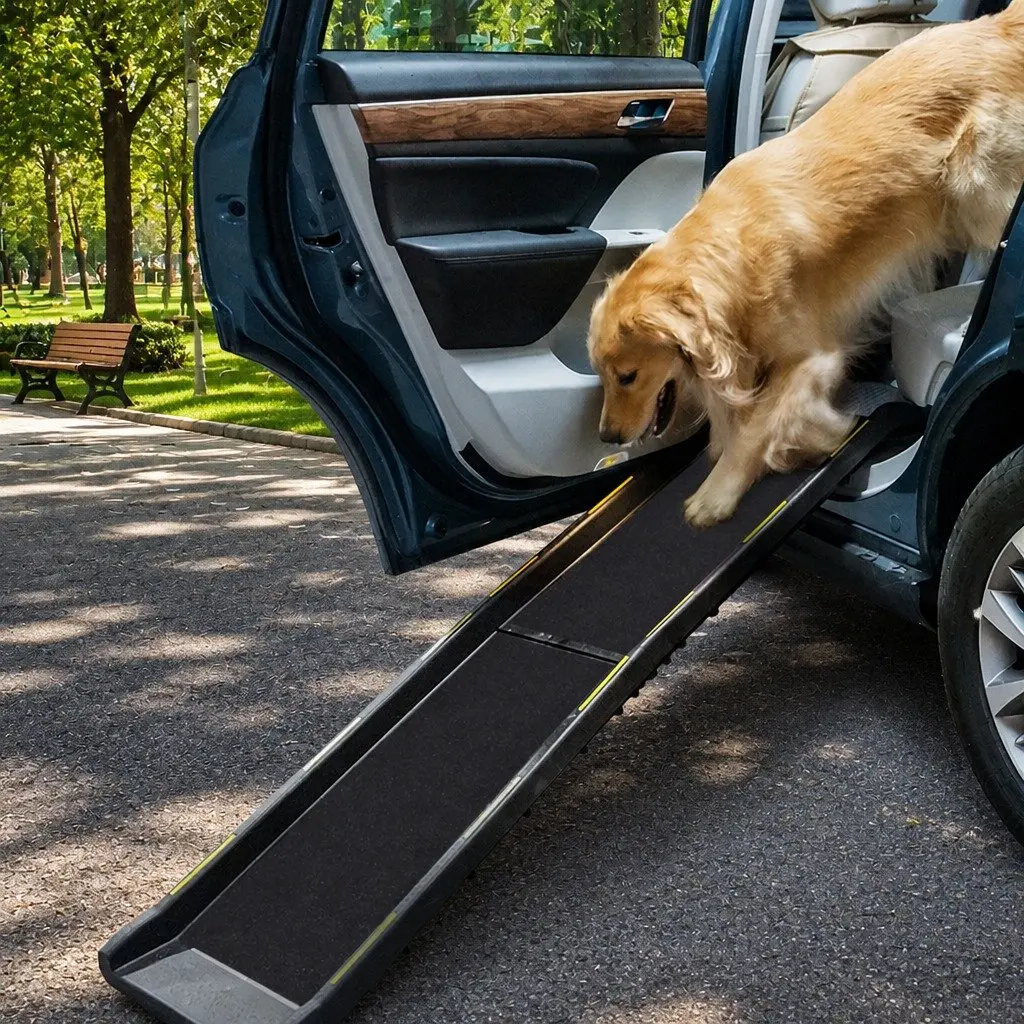 Dog Ramp Pet Car SUV Travel Stair Foldable Portable Large Breed Safe Access