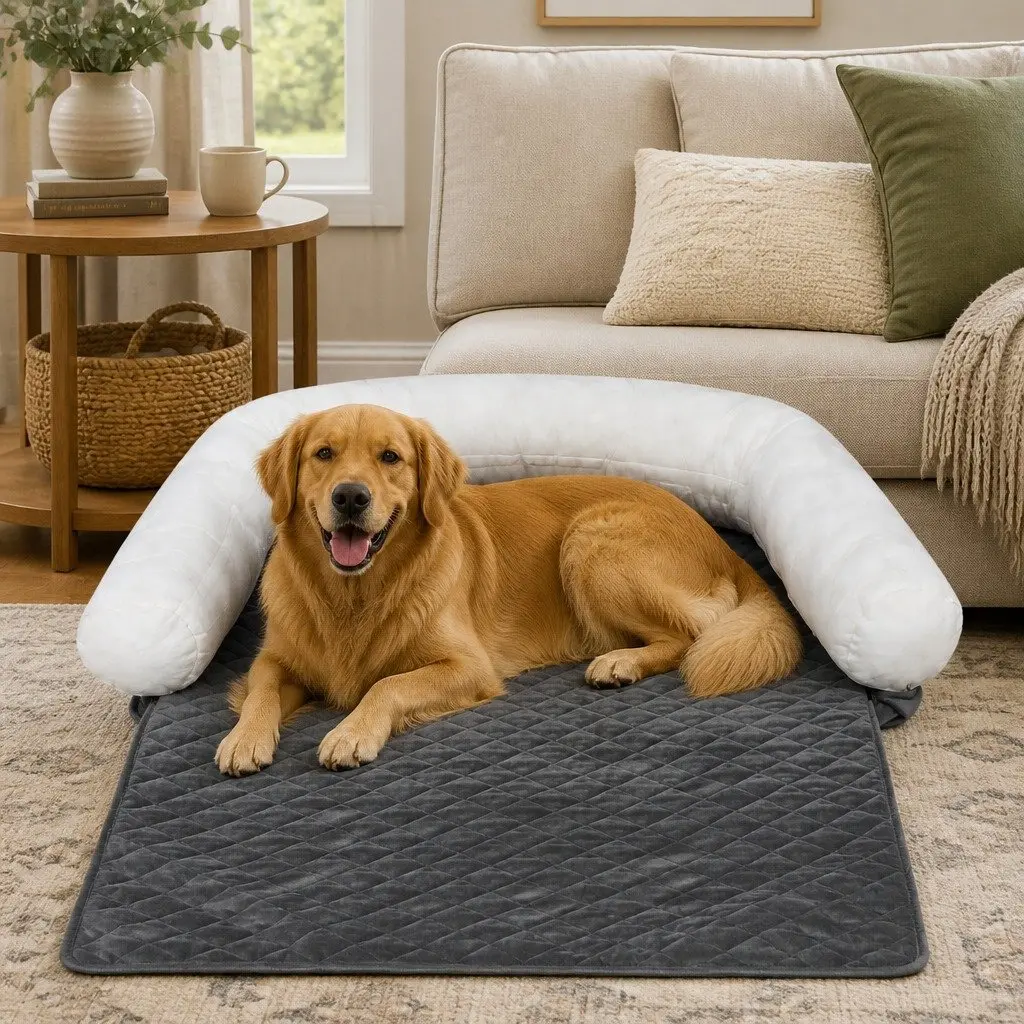 Pet Sofa Cover Medium Furniture Protector Anti-slip Washable Grey