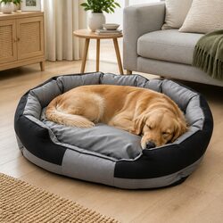 Cozy and Practical Large Dog Calming Bed