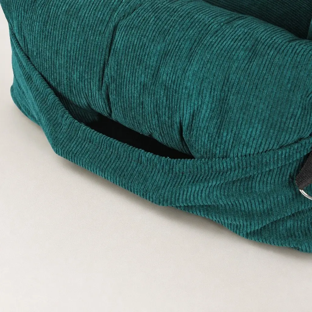 Pet Car Booster Seat Dog Protector Large Green Adjustable Safety Belt
