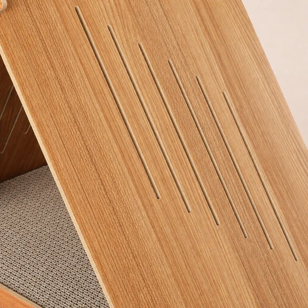 Cat Scratching Board Bed Corrugated Cardboard 48cm W x 35cm D x 39cm H Brown