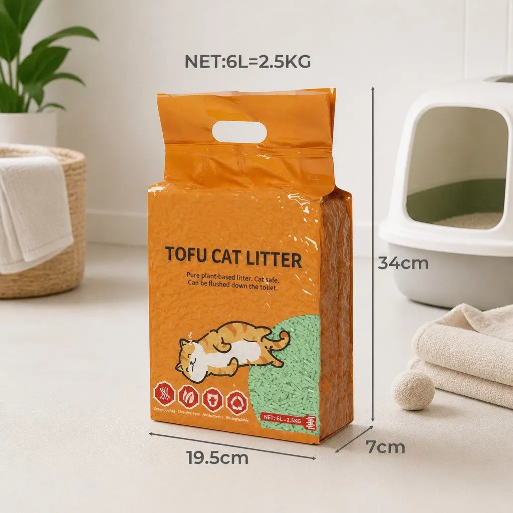 Tofu Cat Litter with Odour Control 2.5kg x2