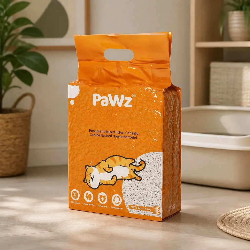 Tofu Cat Litter Clumping Natural Biodegradable Flushable Odour Control 2.5kg