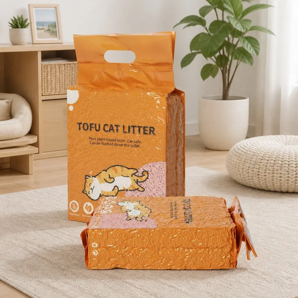 Tofu Cat Litter Clumping 2.5kg Biodegradable Soybean Fibre Odour Control